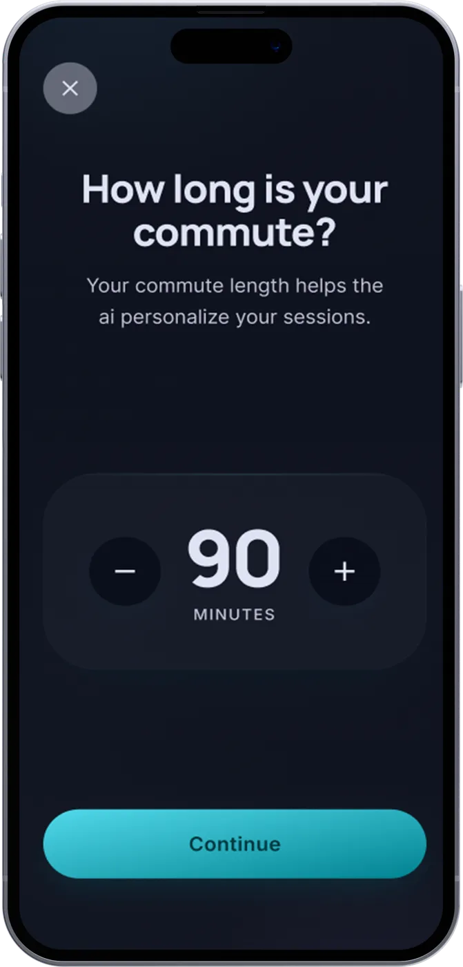 How long is your commute? A 90-minute picker