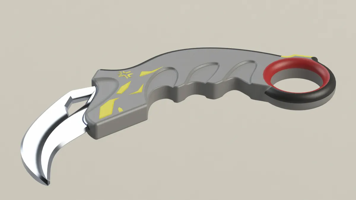 Karambit: 3D-printed model